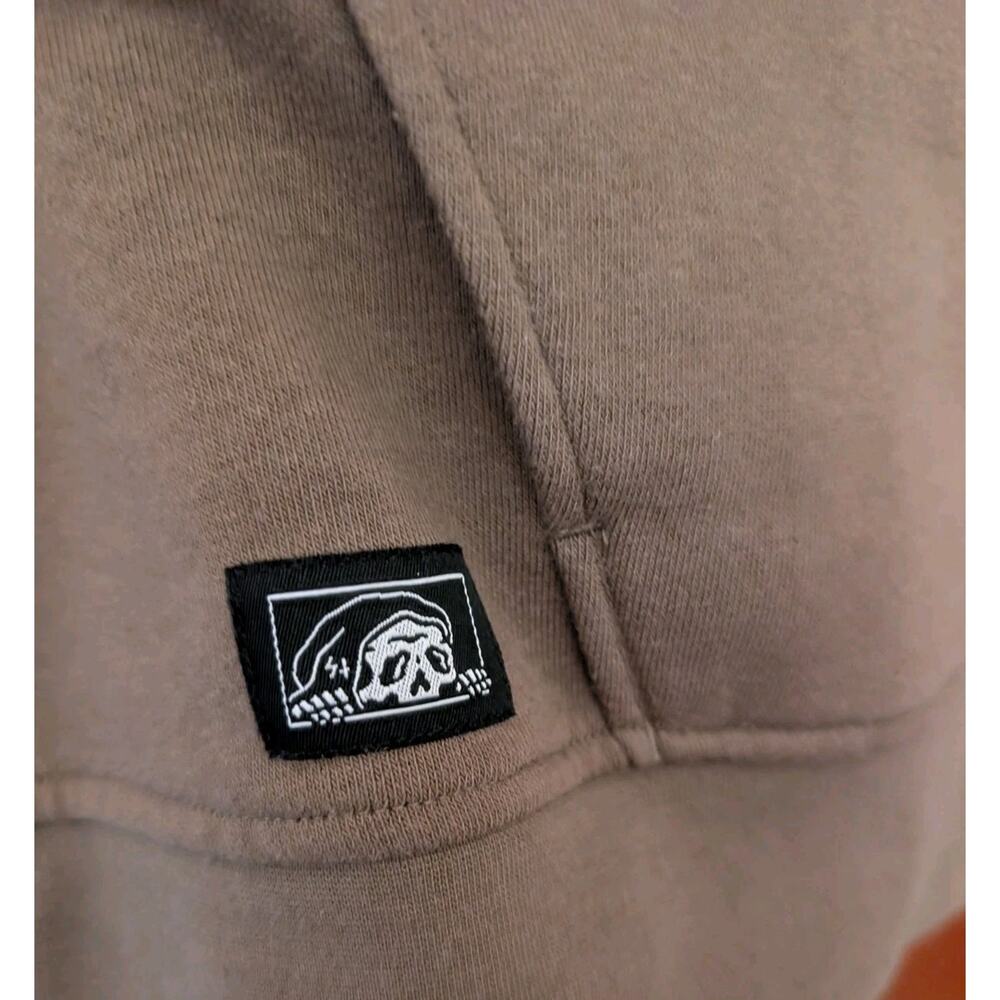 Lurking Class Men's Olive & Black Size XL 1/4 Zip Sweatshirt Skeleton NWOT - Picture 6 of 8